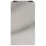 vidaXL Jardinière argenté 42x38x75 cm acier inoxydable
