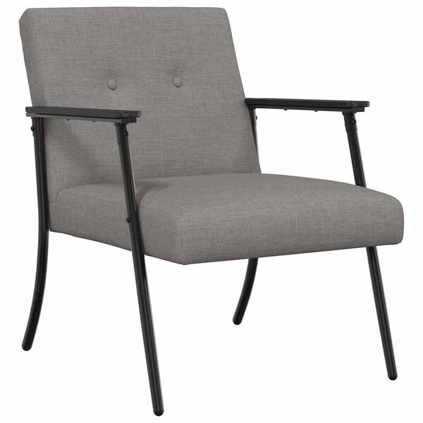 vidaXL fauteuil Taupe 59 x 75 x 78 cm tissu