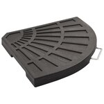 vidaXL Plaque de poids pour parasol Noir Forme d'éventail 20 kg