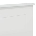vidaXL Tête de lit Blanc brillant 135 cm Bois d'ingénierie