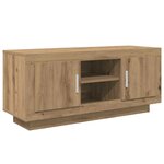 vidaXL Meuble TV Chêne artisanal 102 x 35 x 45 cm Bois d'ingénierie