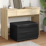 vidaXL Tabouret Noir Cuir Synthétique et Bois Composite