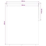 vidaXL Store enrouleur Protection UV Taupe 160 x 230 cm Polyester