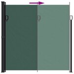 vidaXL Auvent latéral rétractable vert foncé 200x600 cm