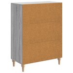 vidaXL Buffet Sonoma gris 66 x 34 5 x 90 cm Bois d'ingénierie