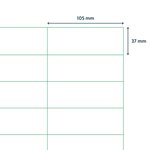 rillprint Étiquettes autocollantes 105x37 mm 500 feuilles Blanc