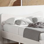 vidaXL Tête de lit blanc 135 cm bois massif de pin
