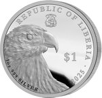 Pièce de monnaie en Argent 1 Dollar g 31.1 (1 oz) Millésime 2025 TRUMP