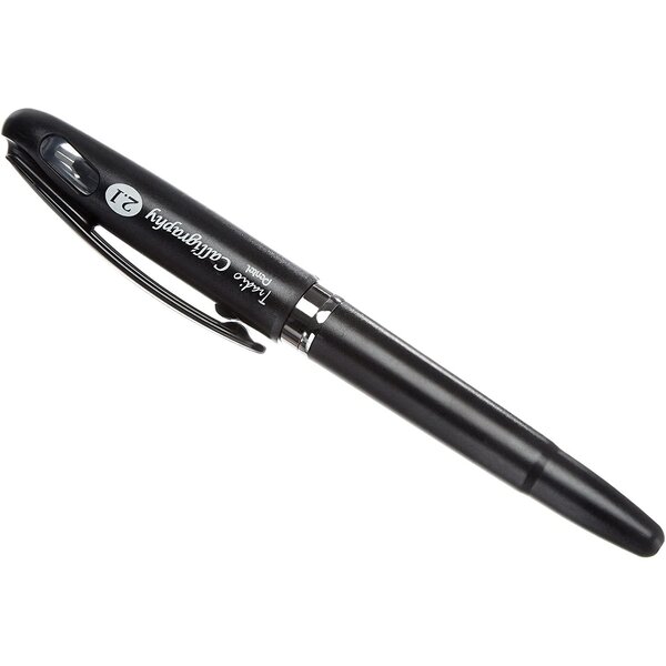 Blister de Stylo plume calligraphie TRC1-21A  x1 Noir PENTEL
