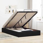 vidaXL Cadre de lit ottoman sans matelas noir 120x190 cm velours