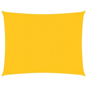 vidaXL Voile de parasol tissu oxford rectangulaire 2x3 5 m jaune