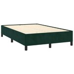 vidaXL Sommier à lattes de lit avec matelas LED vert foncé 120x190 cm