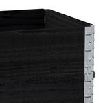 vidaXL Jardinière noir 100x50 cm bois massif de pin