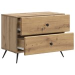 vidaXL Cabinet de chevet Chêne artisanal 62 x 34 5 x 47 5 cm