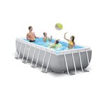 Intex kit piscine prism frame rectangulaire tubulaire (l)4,00 x (l)2,00 x (h)1,00m