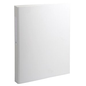 Classeur Rembordé Polypropylène 2 Anneaux Ronds De 25mm Sur 3eme De Couverture - Blanc - X 10 - Exacompta