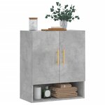 vidaXL Armoire murale gris béton 60x31x70 cm bois d'ingénierie