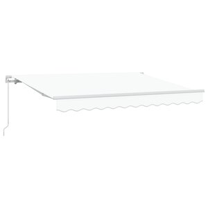 vidaXL Auvent Rétractable Blanc 250x200 cm 250 x 200 cm 2 5 x 2 m