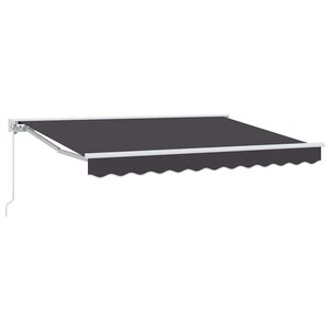 vidaXL Auvent Rétractable Anthracite 250x200 cm tissu