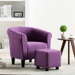 vidaXL Fauteuil Violet Tissu