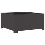 vidaXL Braise Noir 80 x 80 x 40 cm Acier laminé à froid