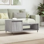 vidaXL Table basse Sonoma gris 100x50x45 cm Bois d'ingénierie