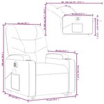 vidaXL Fauteuil inclinable de massage électrique rouge similicuir