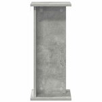 vidaXL Support de Plante 2 pièces Gris béton 25 x 25 5 x 60 5 cm