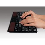 Logitech - clavier sans fil solaire k750 - azerty - noir