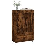 vidaXL Buffet haut chêne fumé 69 5x31x115 cm bois d'ingénierie