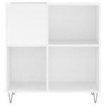 vidaXL Armoire à disques blanc 84 5x38x89 cm bois d'ingénierie
