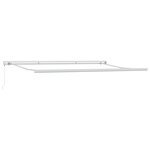 vidaXL Store rétractable manuel Vert et blanc 500x300 cm