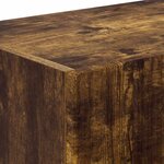 vidaXL Meuble TV mural Chêne fumé 98 x 31 x 29 5 cm Bois d'ingénierie