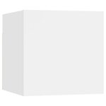 vidaXL Ensemble de meubles TV 6 Pièces Blanc Bois d'ingénierie