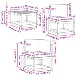 vidaXL Ensemble de canapés d'extérieur 6 Pièces