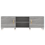 vidaXL Meuble TV sonoma gris 150x30x50 cm bois d'ingénierie