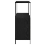 vidaXL Meuble de salle de bain avec étagères chêne noir 76 5x35x95 cm
