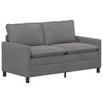 vidaXL Ensemble de Canapés 2 Pièces Gris foncé Velours