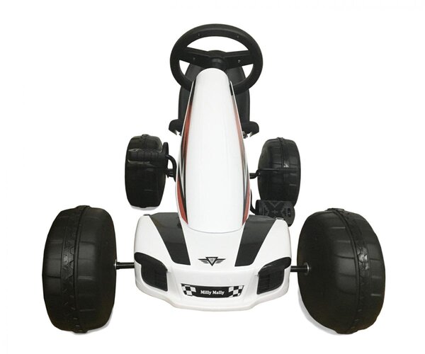Kart à pédales Viper blanc