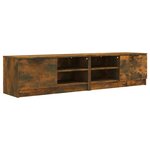 vidaXL Meubles TV 2 Pièces Chêne fumé 80x35x36 5 cm Bois d'ingénierie