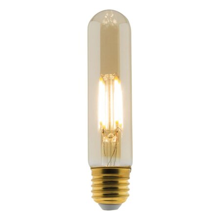 Ampoule Déco filament LED ambrée 4W E27 400lm 2500K - Tube