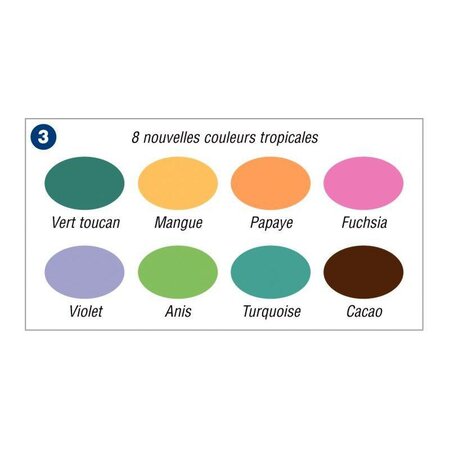 Chunkie Marqueur mousse pour enfant 8 couleurs tropical - La Poste