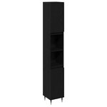 vidaXL Ensemble de meubles de salle de bain 3 pièces chêne noir bois d'ingénierie