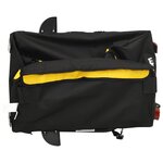 vidaXL Remorque de vélo noir et jaune 30 kg fer