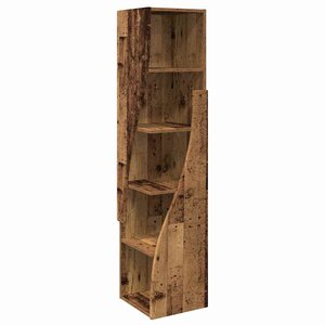 vidaXL Meuble d'angle Bois ancien 32x32x140cm Bois d'ingénierie