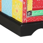 vidaXL Table console avec stockage Multicolore 50 x 30 x 75 cm