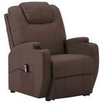 vidaXL Fauteuil Marron Similicuir