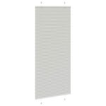 vidaXL Store plissé gris clair 85x200 cm largeur du tissu 84 4 cm