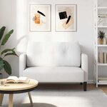 vidaXL Coussin de Dos Blanc 100 x 24 x 50 cm tissu