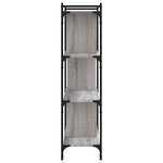 vidaXL Bibliothèque à 4 niveaux sonoma gris 76x32x123 cm